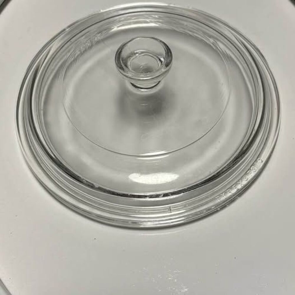 Vintage Pyrex P-81-C round Clear Glass Lid 5.5"